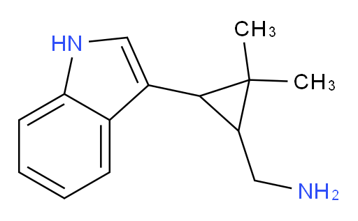 [3-(1H-indol-3-yl)-2,2-dimethylcyclopropyl]methanamine