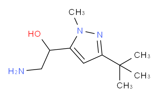 2-amino-1-(3-tert-butyl-1-methyl-1H-pyrazol-5-yl)ethan-1-ol