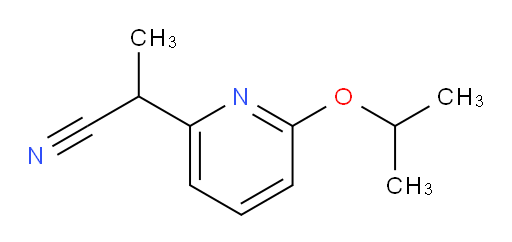 2-[6-(propan-2-yloxy)pyridin-2-yl]propanenitrile
