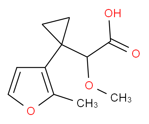 2-methoxy-2-[1-(2-methylfuran-3-yl)cyclopropyl]acetic acid