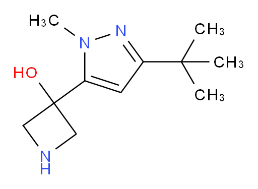 3-(3-tert-butyl-1-methyl-1H-pyrazol-5-yl)azetidin-3-ol