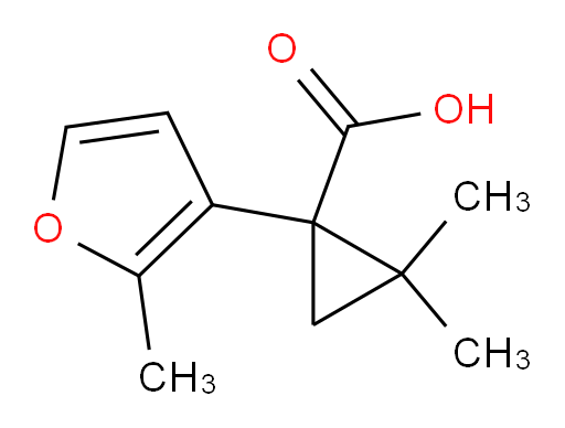 2,2-dimethyl-1-(2-methylfuran-3-yl)cyclopropane-1-carboxylic acid