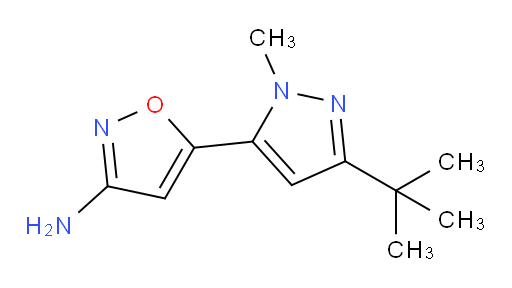 5-(3-tert-butyl-1-methyl-1H-pyrazol-5-yl)-1,2-oxazol-3-amine