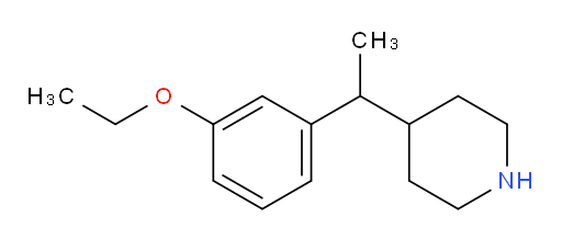 4-[1-(3-ethoxyphenyl)ethyl]piperidine