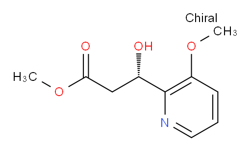 methyl (3S)-3-hydroxy-3-(3-methoxypyridin-2-yl)propanoate