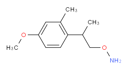 O-[2-(4-methoxy-2-methylphenyl)propyl]hydroxylamine