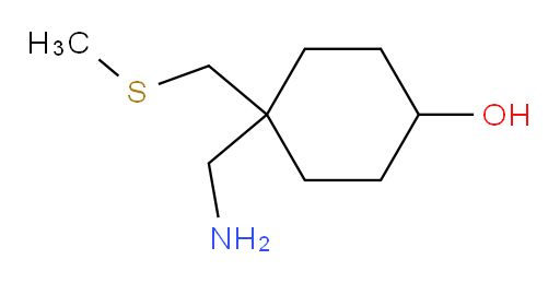 4-(aminomethyl)-4-[(methylsulfanyl)methyl]cyclohexan-1-ol