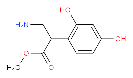 methyl 3-amino-2-(2,4-dihydroxyphenyl)propanoate