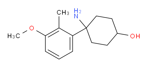 4-amino-4-(3-methoxy-2-methylphenyl)cyclohexan-1-ol