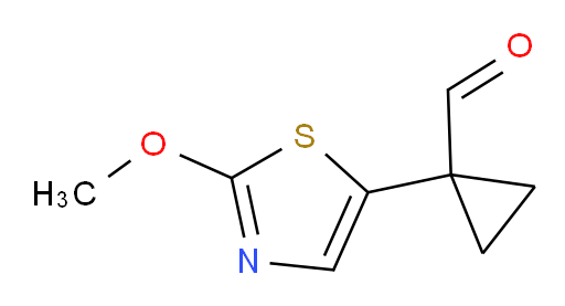 1-(2-methoxy-1,3-thiazol-5-yl)cyclopropane-1-carbaldehyde