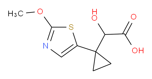 2-hydroxy-2-[1-(2-methoxy-1,3-thiazol-5-yl)cyclopropyl]acetic acid