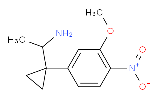 1-[1-(3-methoxy-4-nitrophenyl)cyclopropyl]ethan-1-amine