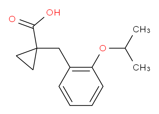 1-{[2-(propan-2-yloxy)phenyl]methyl}cyclopropane-1-carboxylic acid