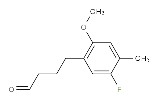 4-(5-fluoro-2-methoxy-4-methylphenyl)butanal