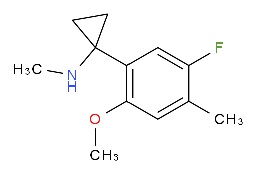 1-(5-fluoro-2-methoxy-4-methylphenyl)-N-methylcyclopropan-1-amine
