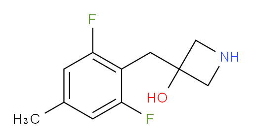 3-[(2,6-difluoro-4-methylphenyl)methyl]azetidin-3-ol