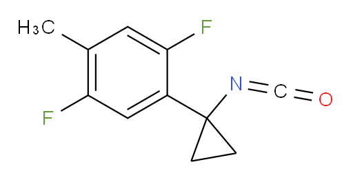 1,4-difluoro-2-(1-isocyanatocyclopropyl)-5-methylbenzene