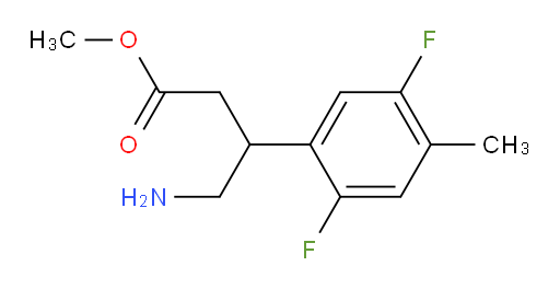 methyl 4-amino-3-(2,5-difluoro-4-methylphenyl)butanoate