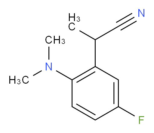 2-[2-(dimethylamino)-5-fluorophenyl]propanenitrile