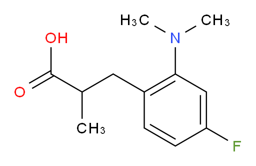 3-[2-(dimethylamino)-4-fluorophenyl]-2-methylpropanoic acid