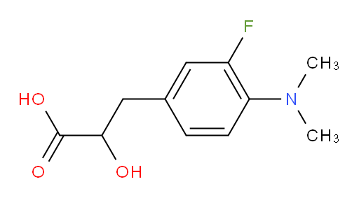 3-[4-(dimethylamino)-3-fluorophenyl]-2-hydroxypropanoic acid