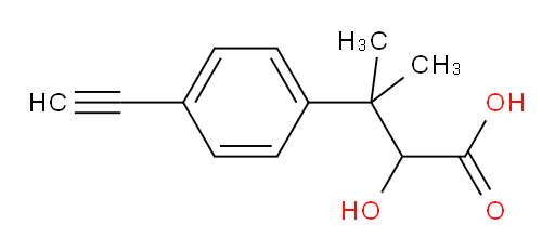 3-(4-ethynylphenyl)-2-hydroxy-3-methylbutanoic acid