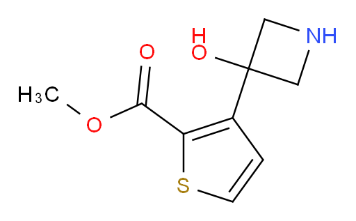methyl 3-(3-hydroxyazetidin-3-yl)thiophene-2-carboxylate