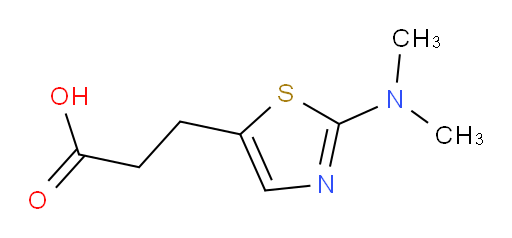 3-[2-(dimethylamino)-1,3-thiazol-5-yl]propanoic acid