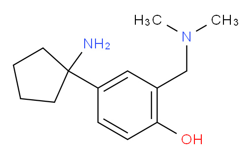 4-(1-aminocyclopentyl)-2-[(dimethylamino)methyl]phenol