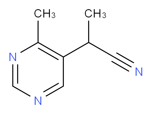 2-(4-methylpyrimidin-5-yl)propanenitrile