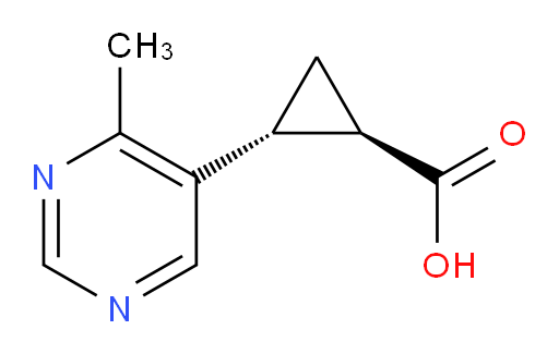 rac-(1R,2R)-2-(4-methylpyrimidin-5-yl)cyclopropane-1-carboxylic acid