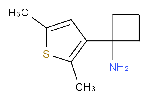 1-(2,5-dimethylthiophen-3-yl)cyclobutan-1-amine