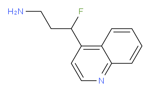 3-fluoro-3-(quinolin-4-yl)propan-1-amine