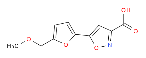 5-[5-(methoxymethyl)furan-2-yl]-1,2-oxazole-3-carboxylic acid