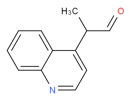 2-(quinolin-4-yl)propanal
