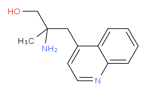 2-amino-2-methyl-3-(quinolin-4-yl)propan-1-ol