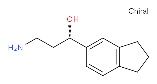 (1S)-3-amino-1-(2,3-dihydro-1H-inden-5-yl)propan-1-ol