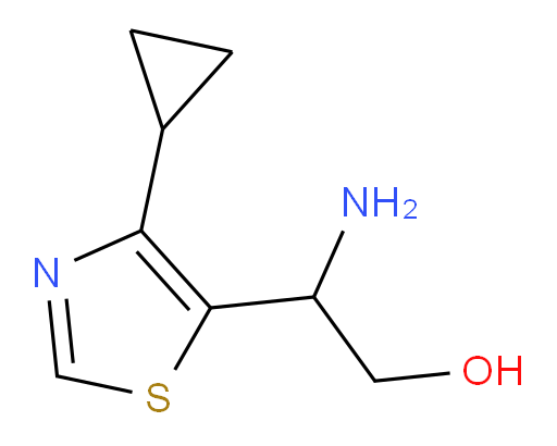 2-amino-2-(4-cyclopropyl-1,3-thiazol-5-yl)ethan-1-ol