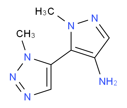 1-methyl-5-(1-methyl-1H-1,2,3-triazol-5-yl)-1H-pyrazol-4-amine