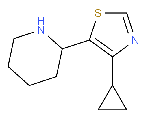 2-(4-cyclopropyl-1,3-thiazol-5-yl)piperidine