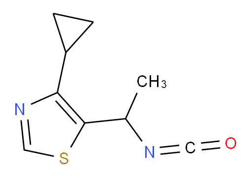 4-cyclopropyl-5-(1-isocyanatoethyl)-1,3-thiazole