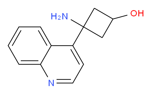 3-amino-3-(quinolin-4-yl)cyclobutan-1-ol