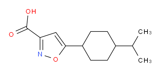 5-[4-(propan-2-yl)cyclohexyl]-1,2-oxazole-3-carboxylic acid