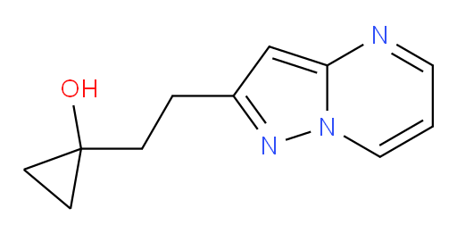 1-(2-{pyrazolo[1,5-a]pyrimidin-2-yl}ethyl)cyclopropan-1-ol