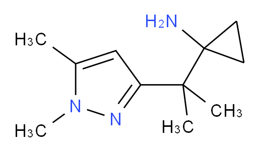 1-[2-(1,5-dimethyl-1H-pyrazol-3-yl)propan-2-yl]cyclopropan-1-amine
