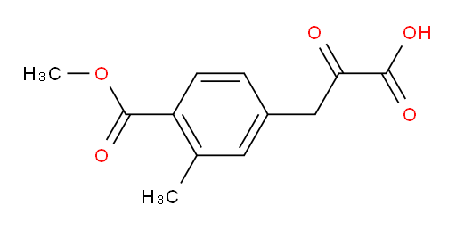 3-[4-(methoxycarbonyl)-3-methylphenyl]-2-oxopropanoic acid