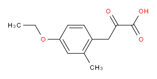 3-(4-ethoxy-2-methylphenyl)-2-oxopropanoic acid