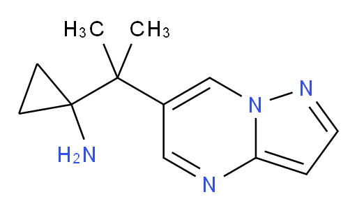 1-(2-{pyrazolo[1,5-a]pyrimidin-6-yl}propan-2-yl)cyclopropan-1-amine