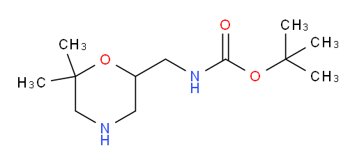 tert-butyl N-[(6,6-dimethylmorpholin-2-yl)methyl]carbamate