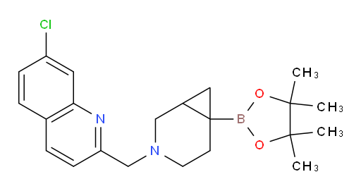 7-chloro-2-{[6-(4,4,5,5-tetramethyl-1,3,2-dioxaborolan-2-yl)-3-azabicyclo[4.1.0]heptan-3-yl]methyl}quinoline